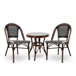 Krzesło ogrodowe CAFE PARIS brązowe       rattan