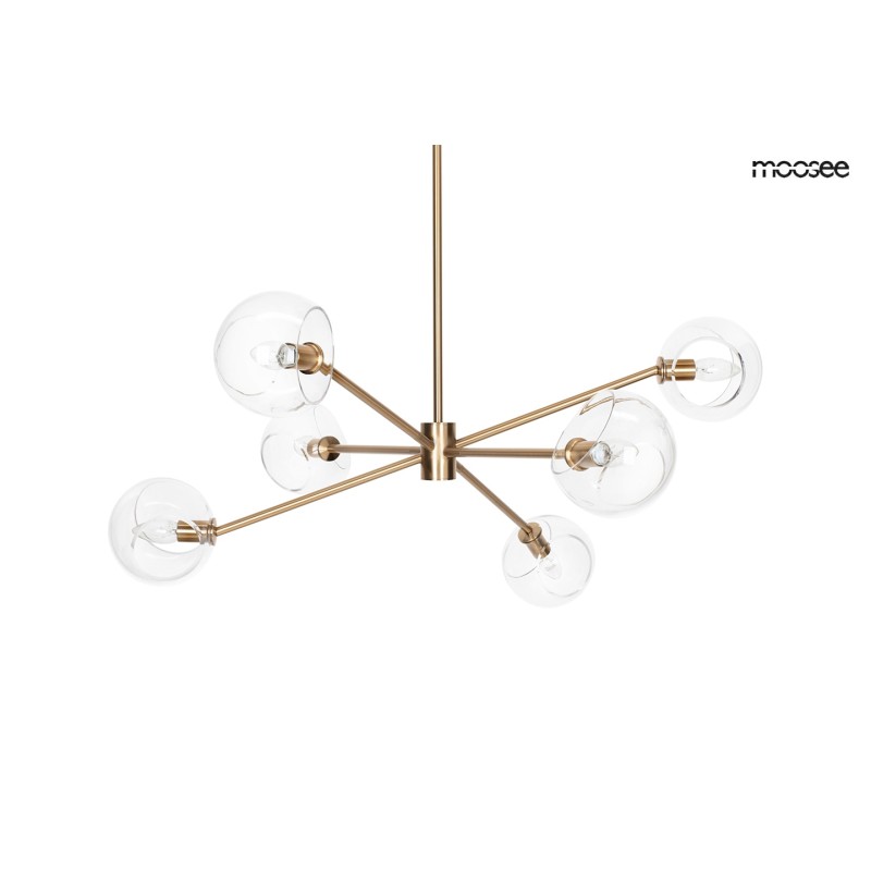 MOOSEE lampa wisząca AURA 6 złota